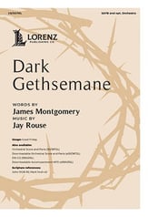 Dark Gethsemane SATB choral sheet music cover